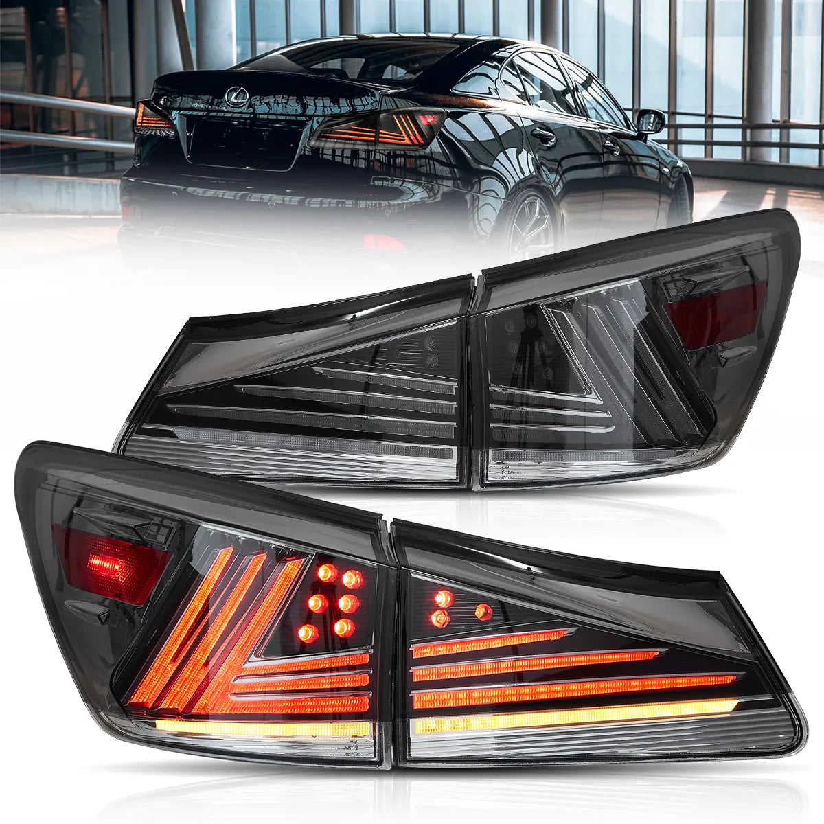 VLAND LED Tail Lights for 2006–2013 Lexus IS250 IS350 ISF IS300 220d 200d Canada