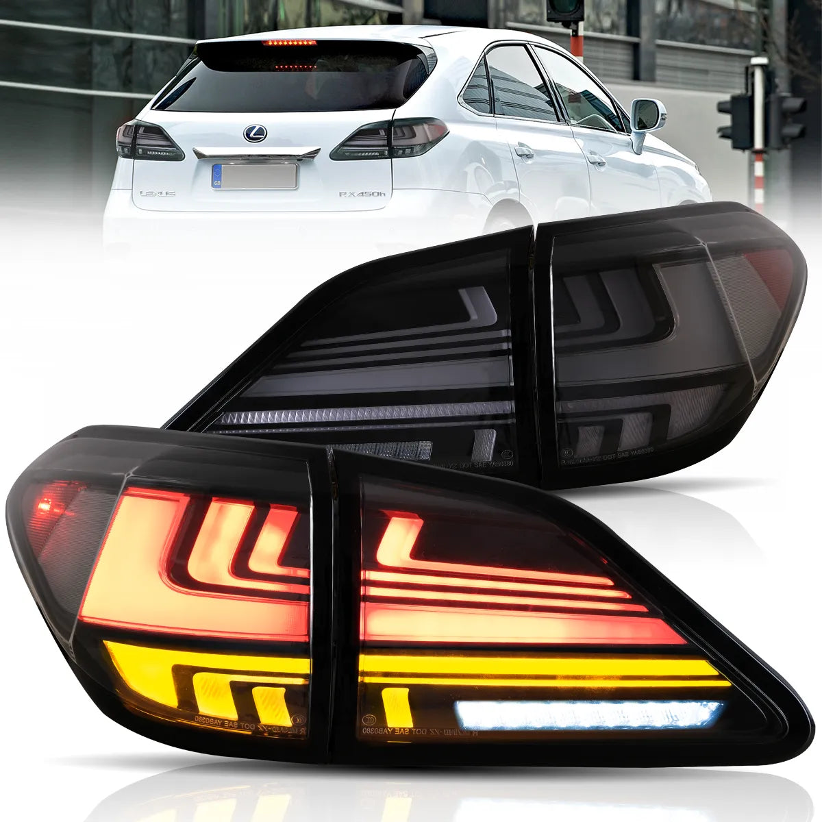VLAND LED Taillights For 2010-2015 3rd gen. Lexus RX 350 400h 450h 450hL Canada