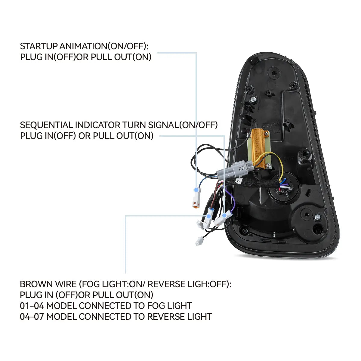 VLAND LED Taillights For 2001-2006 Mini Cooper R50 R52 R53