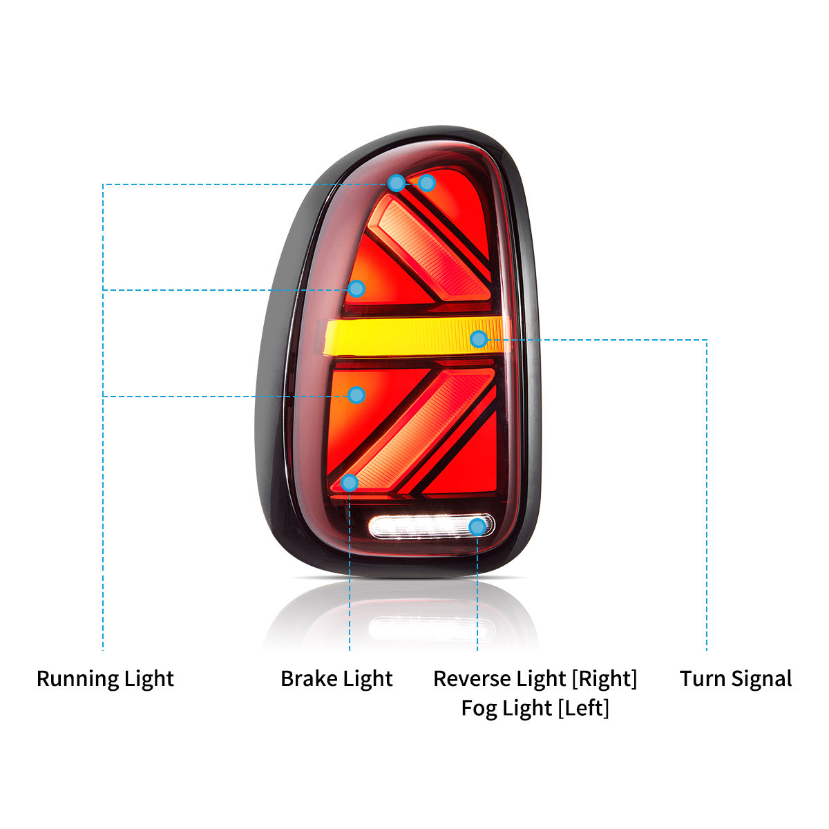 VLAND LED Taillights For 2010-2016 Mini Countryman R60
