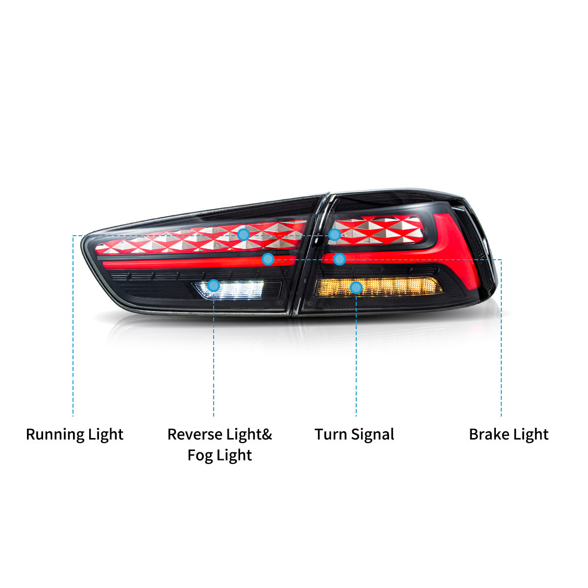 VLAND LED Tail lights For 2008-2017 Mitsubishi Lancer /EVO X Canada