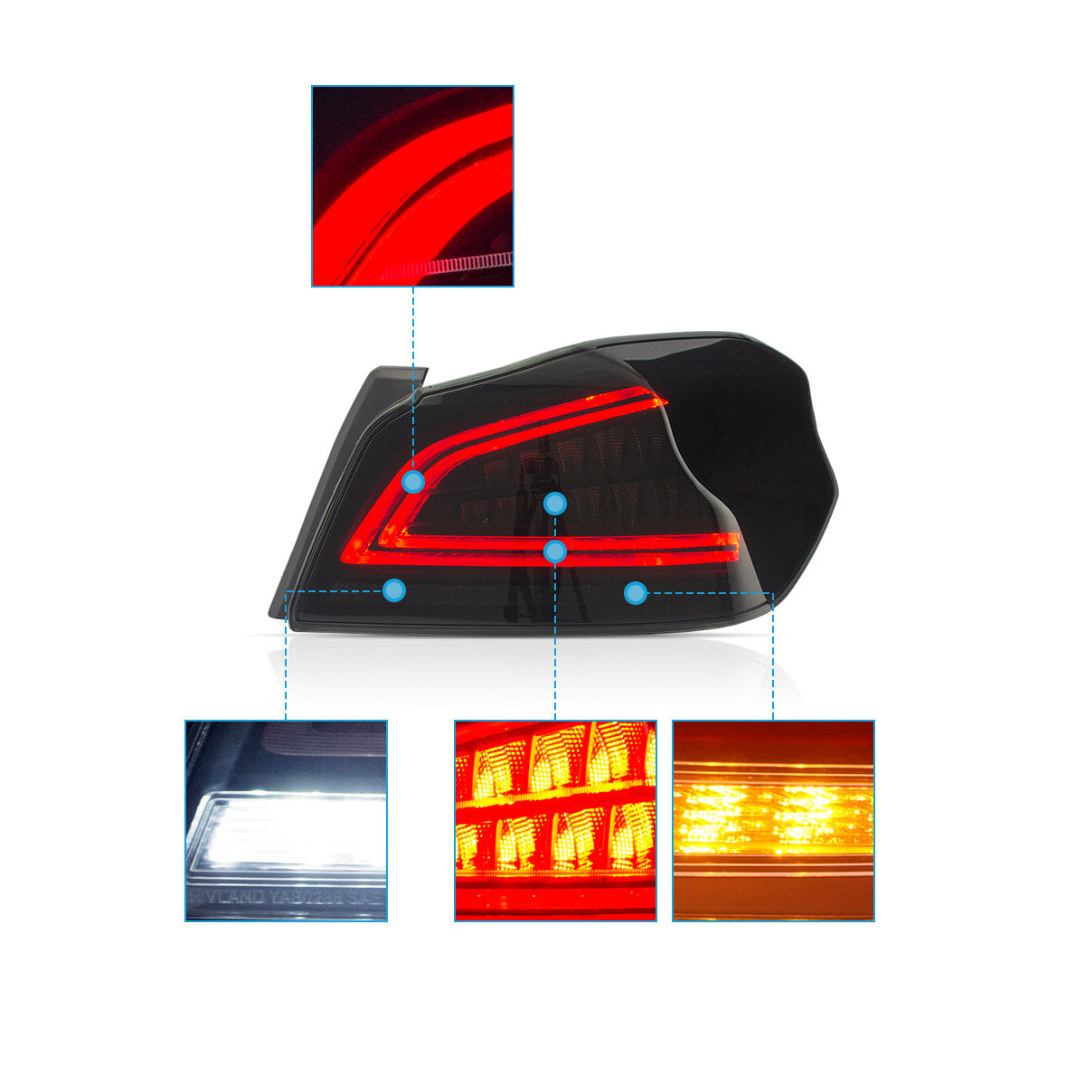 VLAND LED Tail Lights for 2015-2019 Subaru WRX & STI Canada