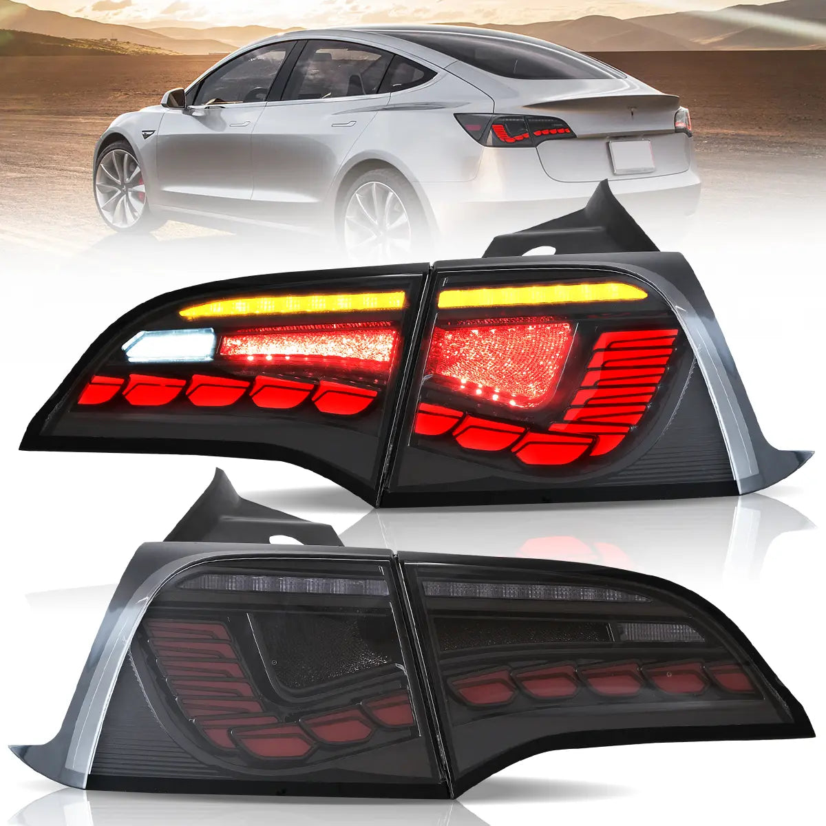 VLAND LED Taillights For 2017-2023 Tesla Model 3 & Tesla Model Y Canada