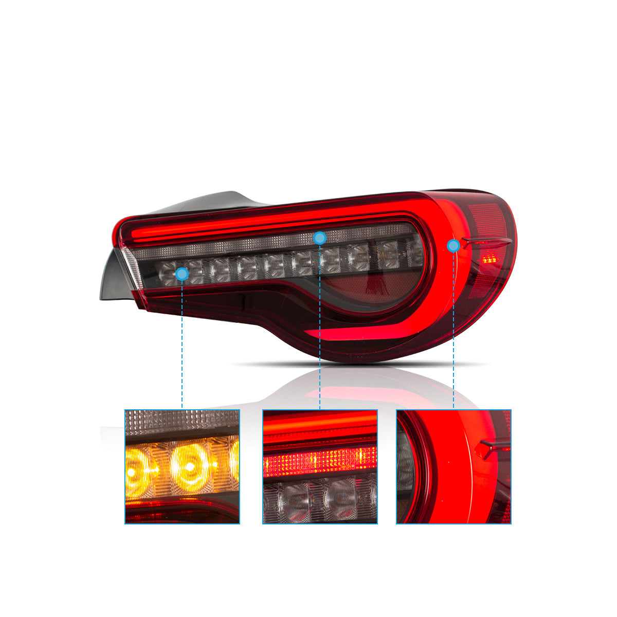 VLAND LED Tail Lights For 2012-2021 Toyota 86 & Subaru BRZ & Scion FR-S Canada