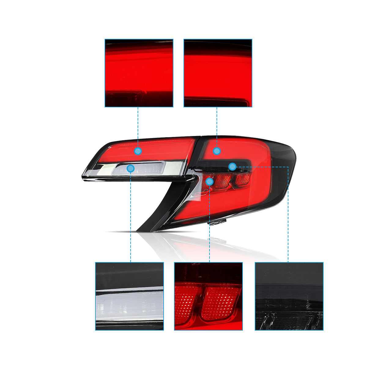 VLAND LED Tail Lights For 2012-2014 Toyota Camry Sedan Canada