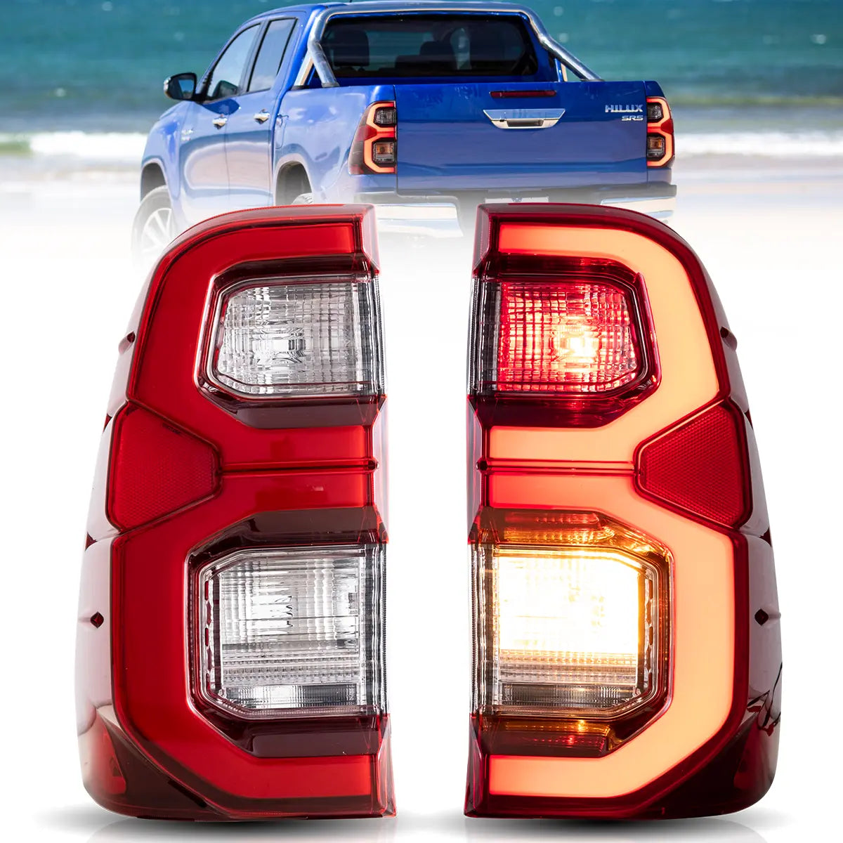 VLAND LED Tail Lights For 2015-2020 Toyota Hilux N80