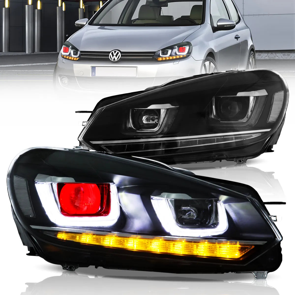 VLAND LED Headlights For 2009-2014 Volkswagen Golf 6 MK6 Canada