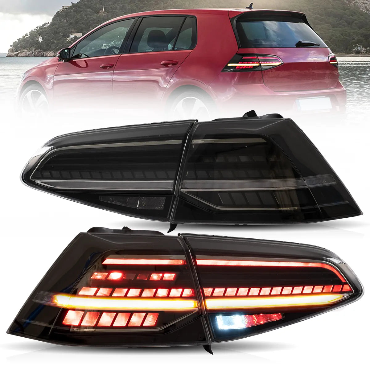 VLAND LED Tail Lights for 2013-2021 Volkswagen Golf MK7 & 7.5 Canada