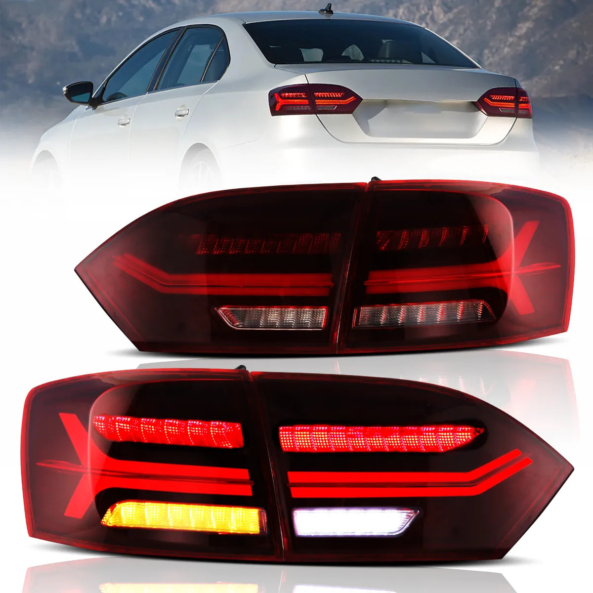 VLAND LED Taillights for 2012-2014 Volkswagen Jetta Sagitar Canada