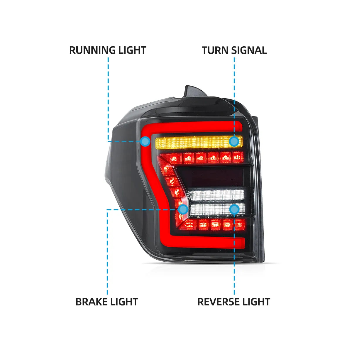VLAND LED Taillights For 2010-2024 Toyota 4Runner Canada