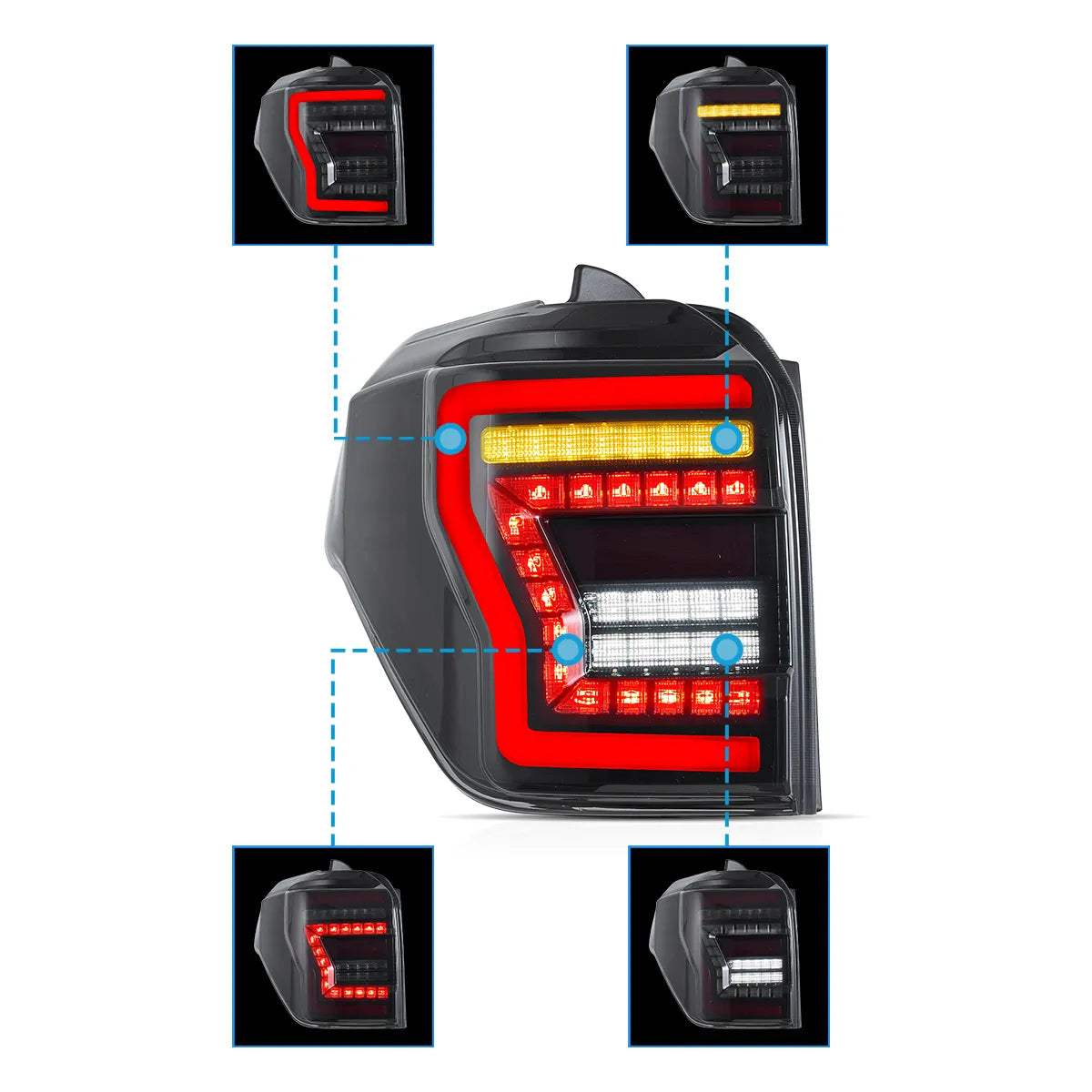 VLAND LED Taillights For 2010-2024 Toyota 4Runner Canada