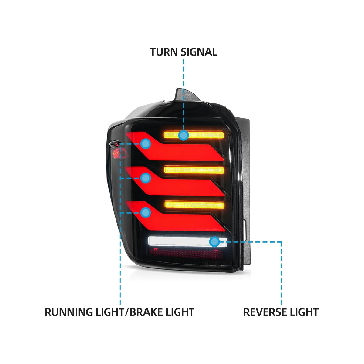 VLAND LED Taillights For 2010-2024 Toyota 4Runner Canada