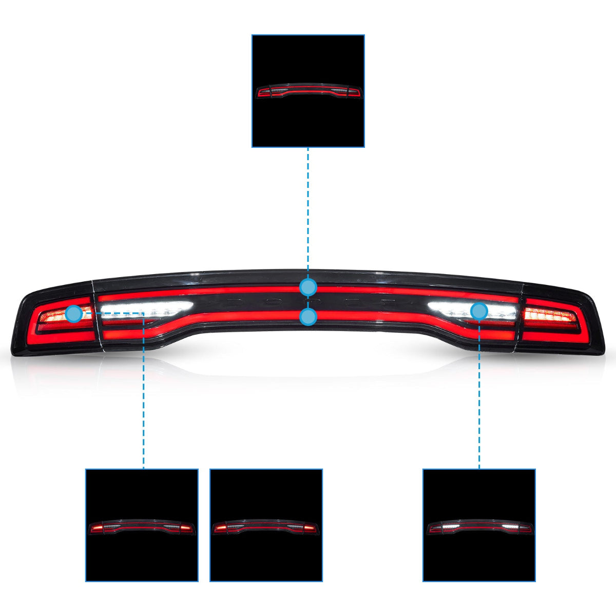 VLAND LED Taillights For 2011-2014 Dodge Charger Canada