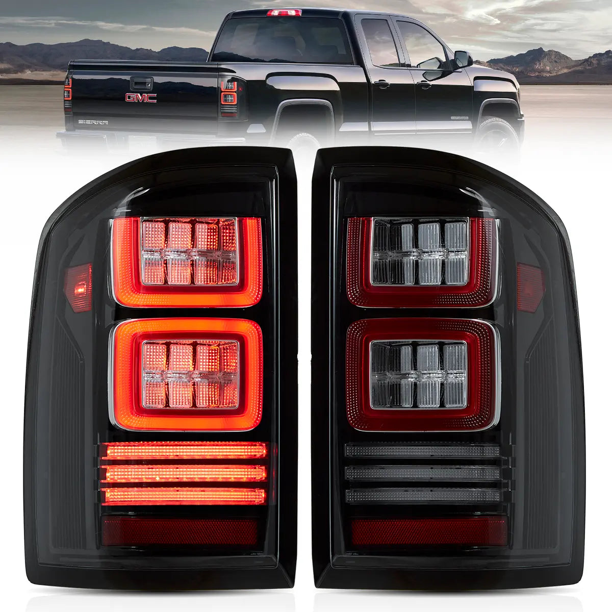 VLAND LED Taillights For 2014-2018 GMC Sierra 1500 2500 3500 HD Canada