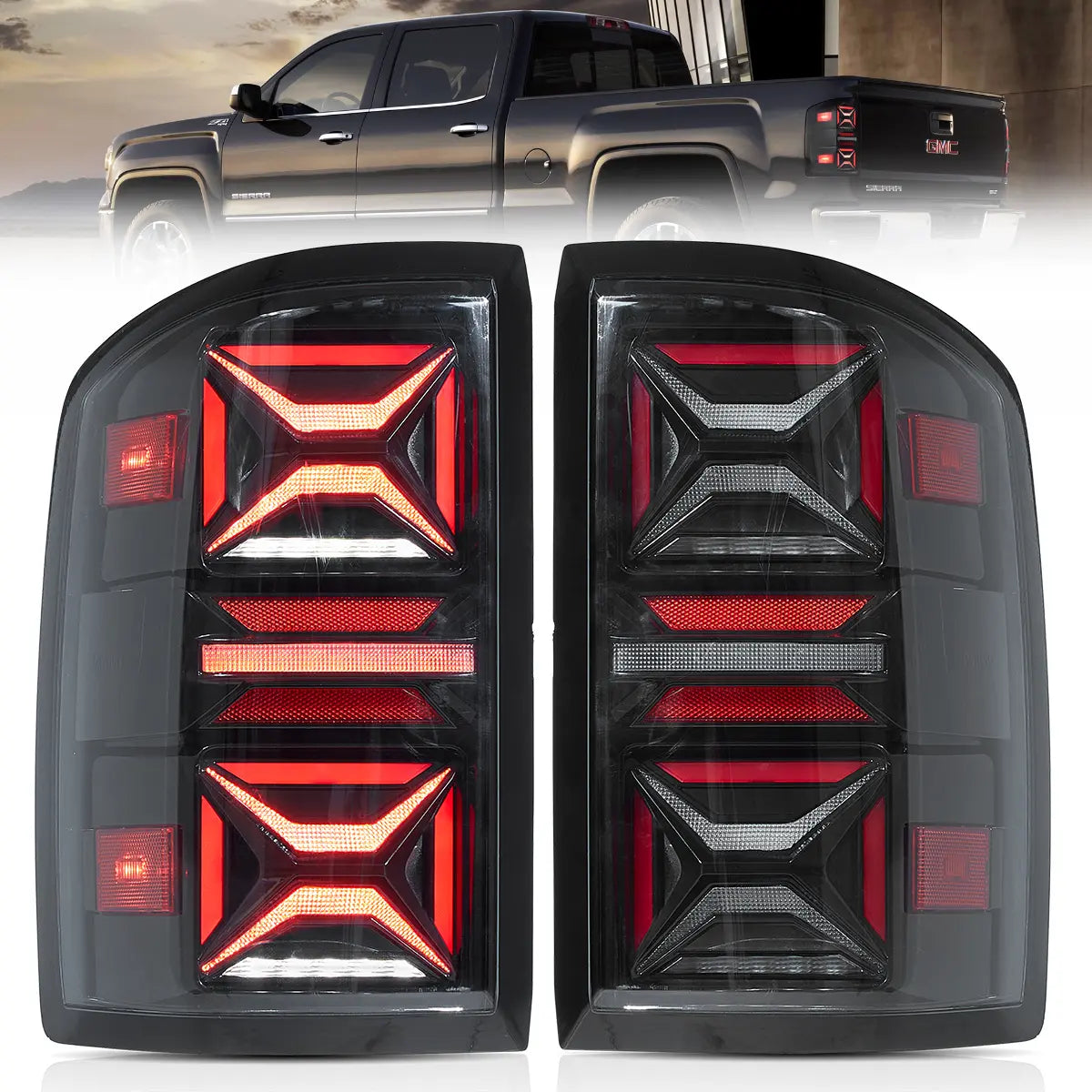 VLAND LED Tail lights For 2014-2018 GMC Sierra 1500 2500HD 3500HD Canada